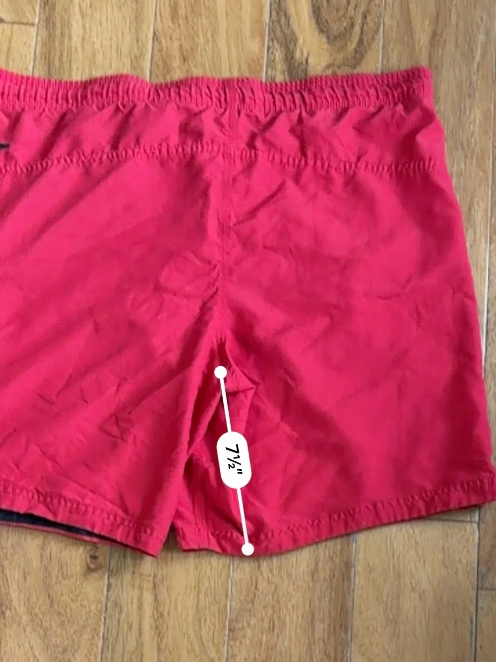 Y2K Speedo Mens Large Red Swim Trunks Board Shorts Beach Swimwear